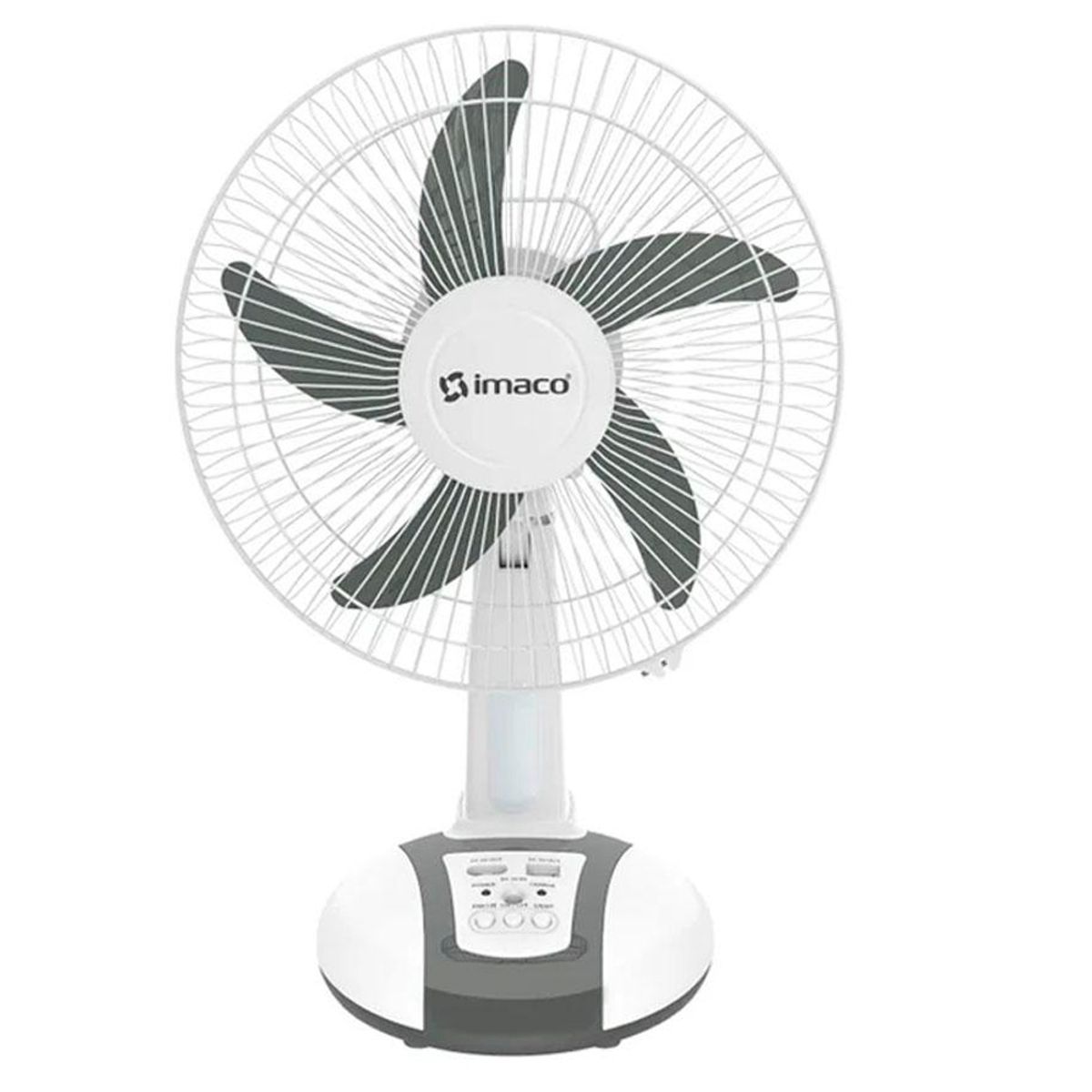 IMACO - Ventilador 14 Solar Recargable de mesa FAN1418SOL Imaco