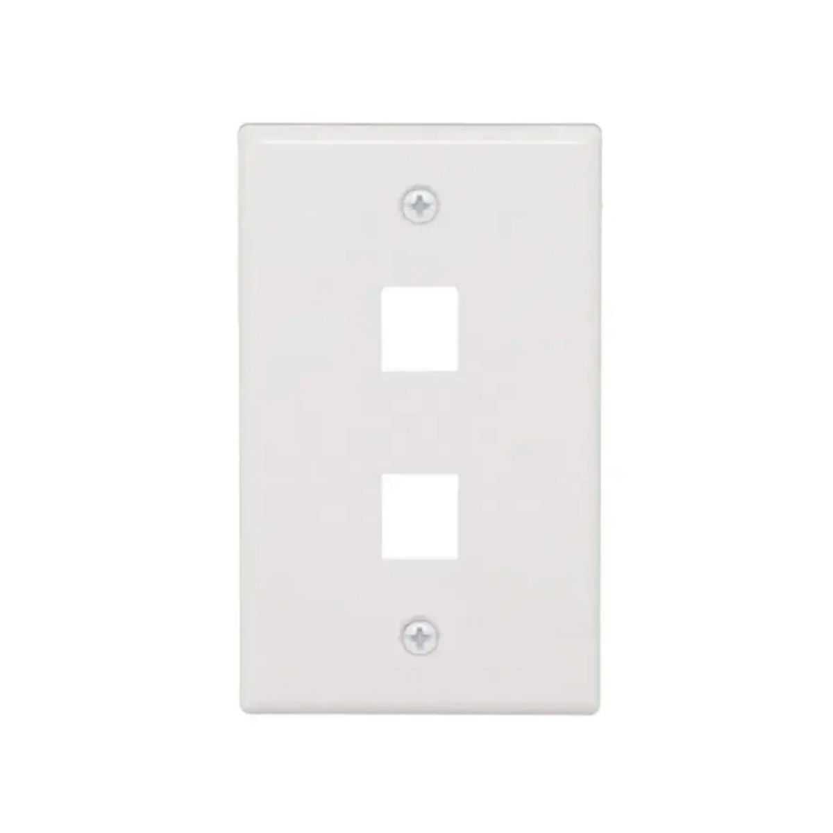 DIXON - PLACA FRONTAL DE PARED DIXON 2PUERTOS COLOR BLANCO P-N JE3002WH