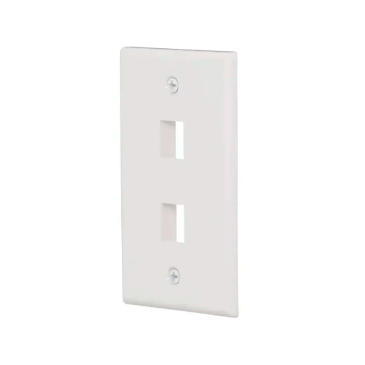 DIXON - PLACA FRONTAL DE PARED DIXON 2PUERTOS COLOR BLANCO P-N JE3002WH