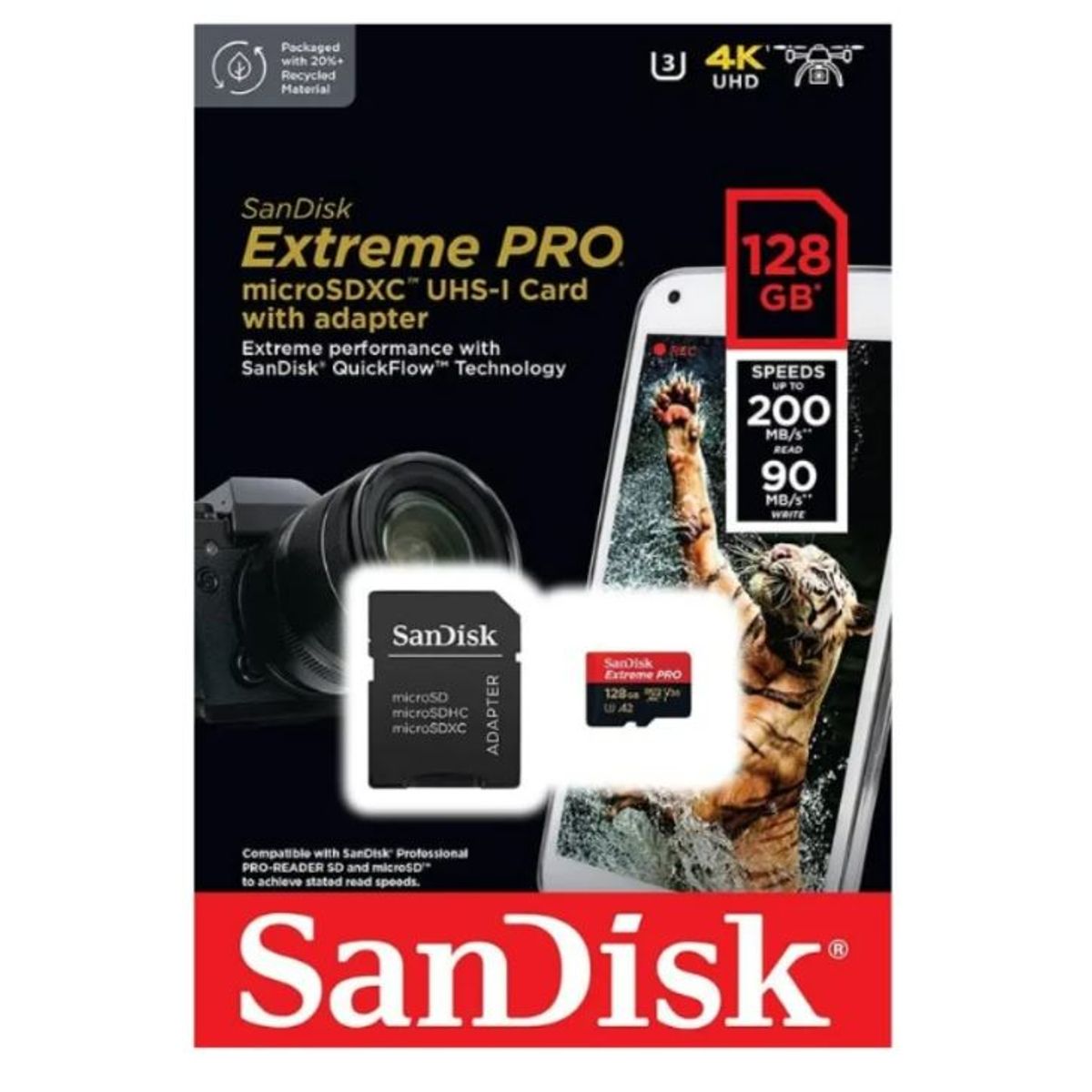SANDISK - Microsd Sandisk Extreme Pro 128gb Original 4k