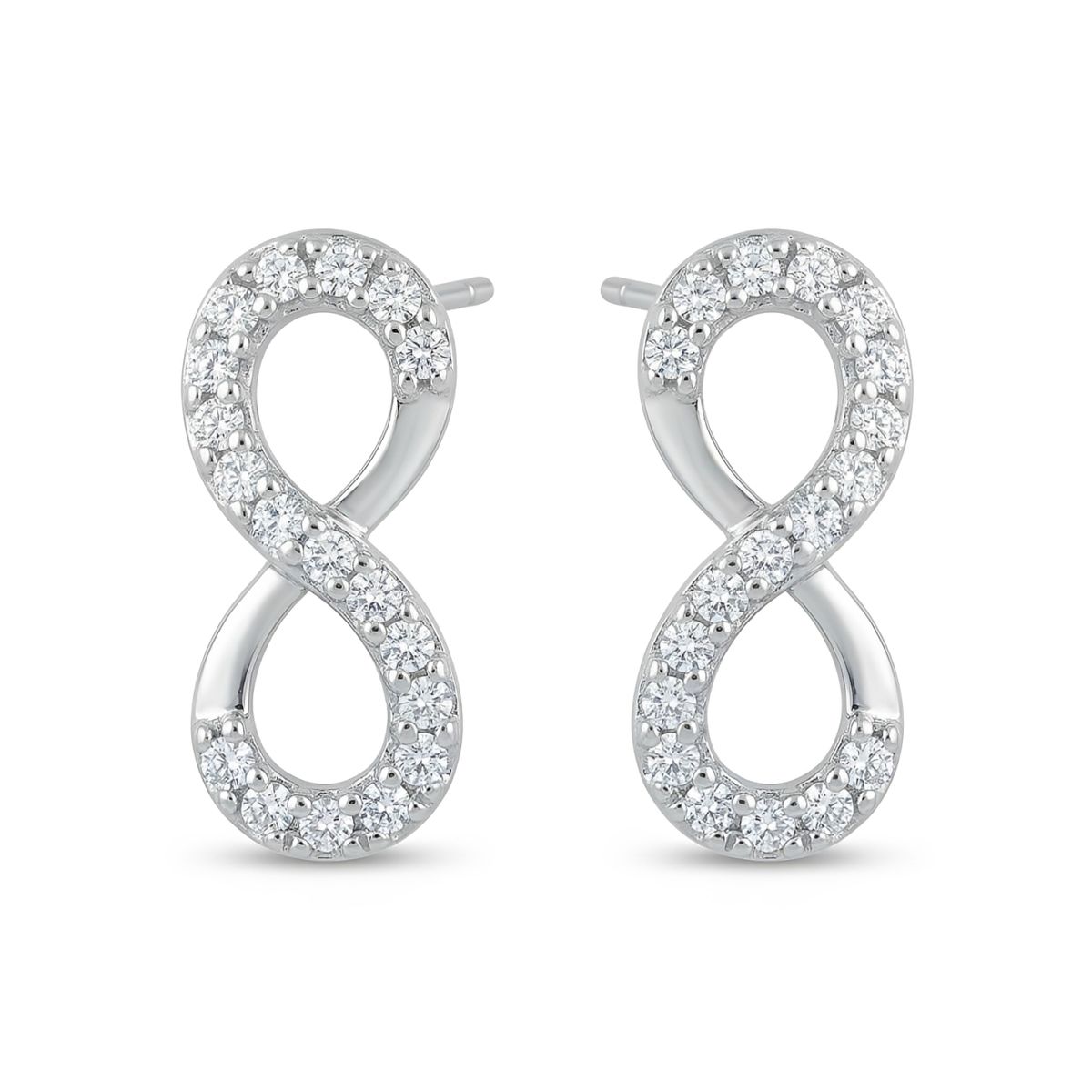 GENERICO - Aretes Niña Infinito Regalo Cumpleaños Acero Plateado