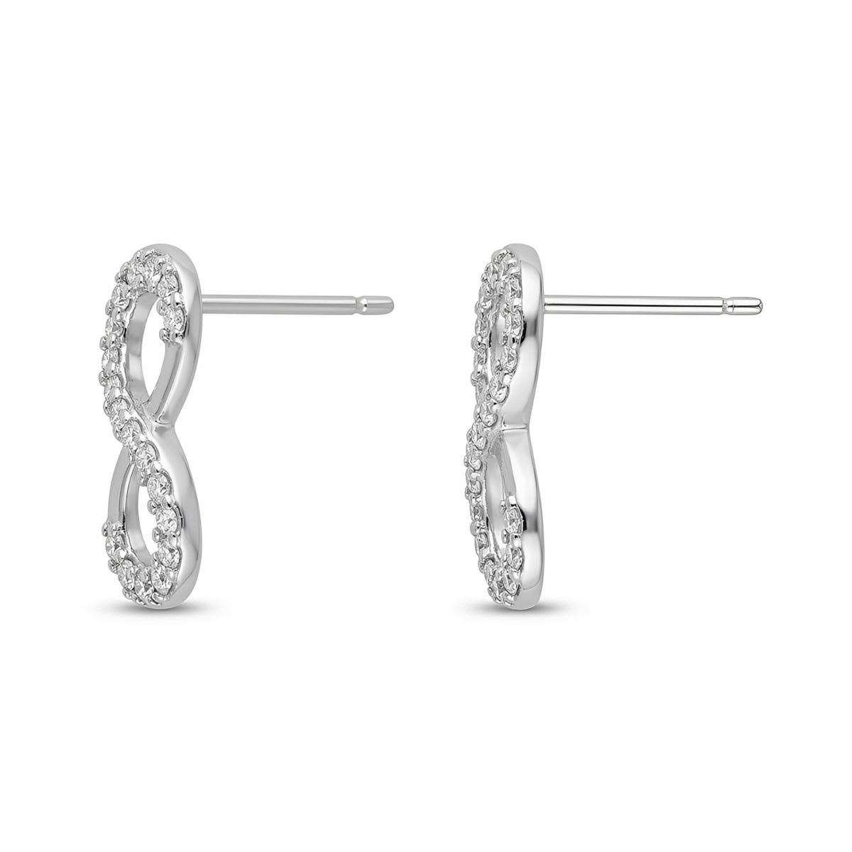 GENERICO - Aretes Niña Infinito Regalo Cumpleaños Acero Plateado