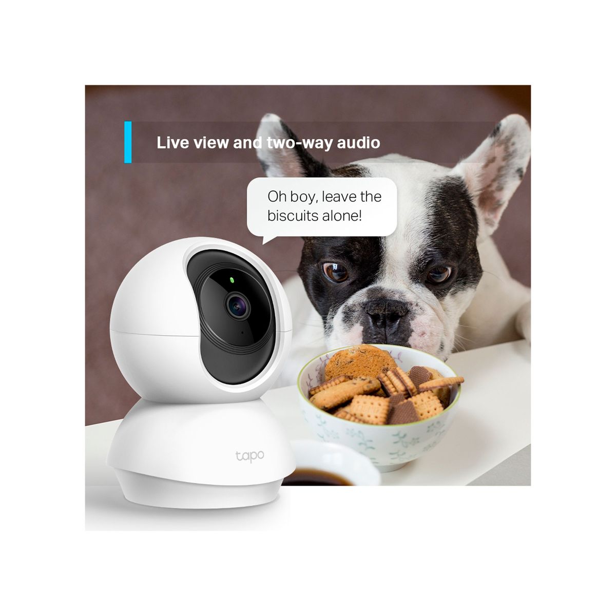TP LINK - CAMARA TP-LINK TAPO C210 V2.2 2K 3MP PANORAMICA 360° VISION NOCTURNA