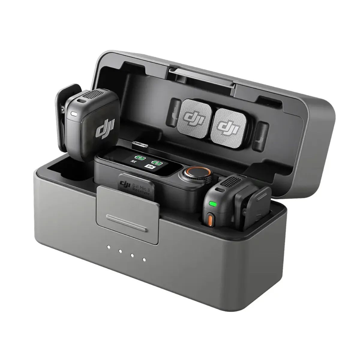 DJI - Mic  3  Combo (2TX + 1RX + Estuche de Carga) Microfono Inalambrico