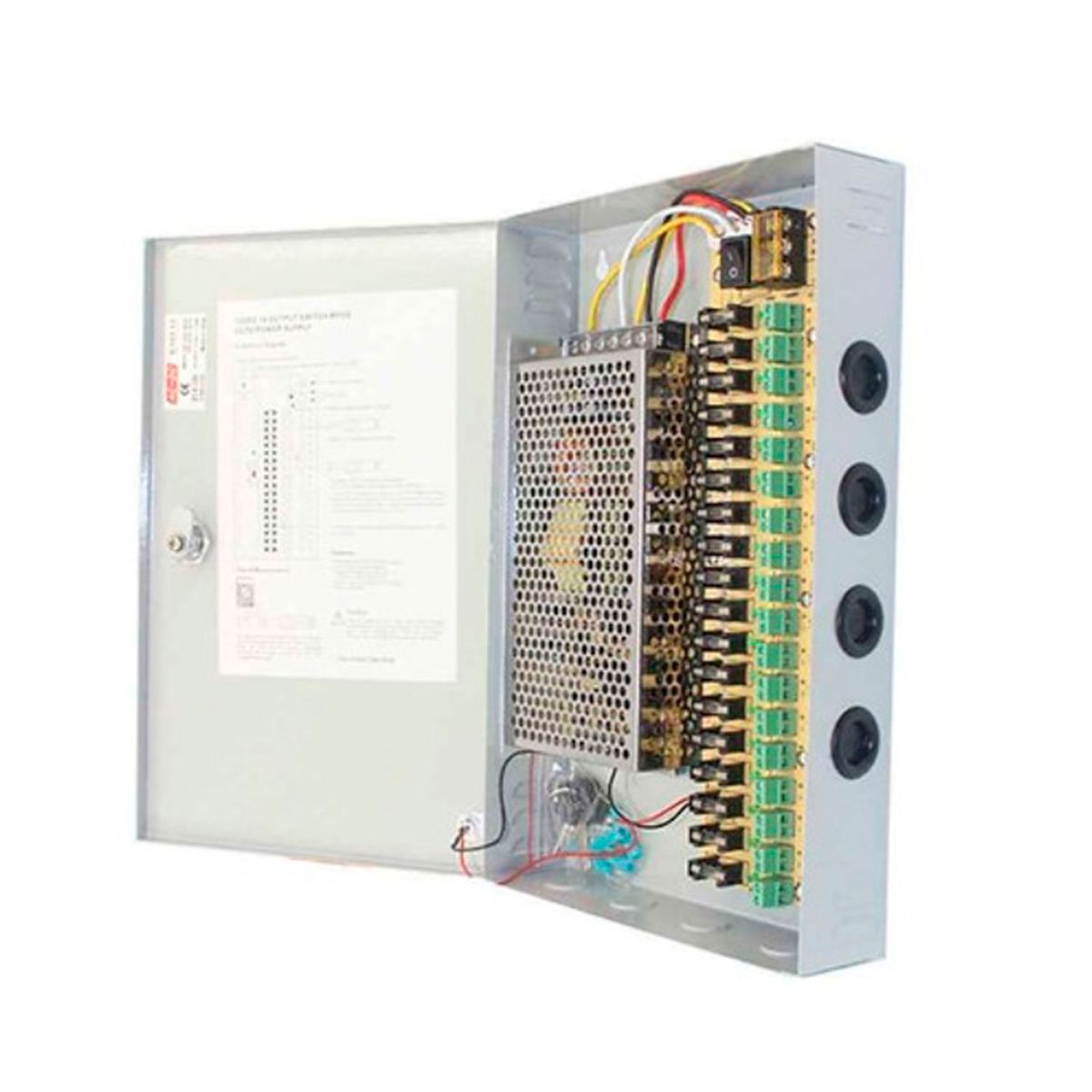 GENERAL - FUENTE DE PODER CENTRALIZADA 18 CAMARAS 220V 12V 20A P-N ACC1820