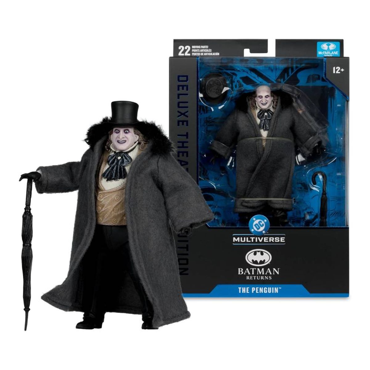 MC FARLANE - McFarlane Toys DC Multiverse El Pingüino Batman Returns Figura de 18cm Edición Deluxe Teatral