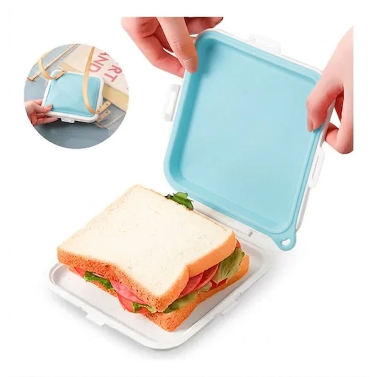 Caja Fiambrera para Sandwich  Colores Vivos, marca GENERICO - Foto Principal