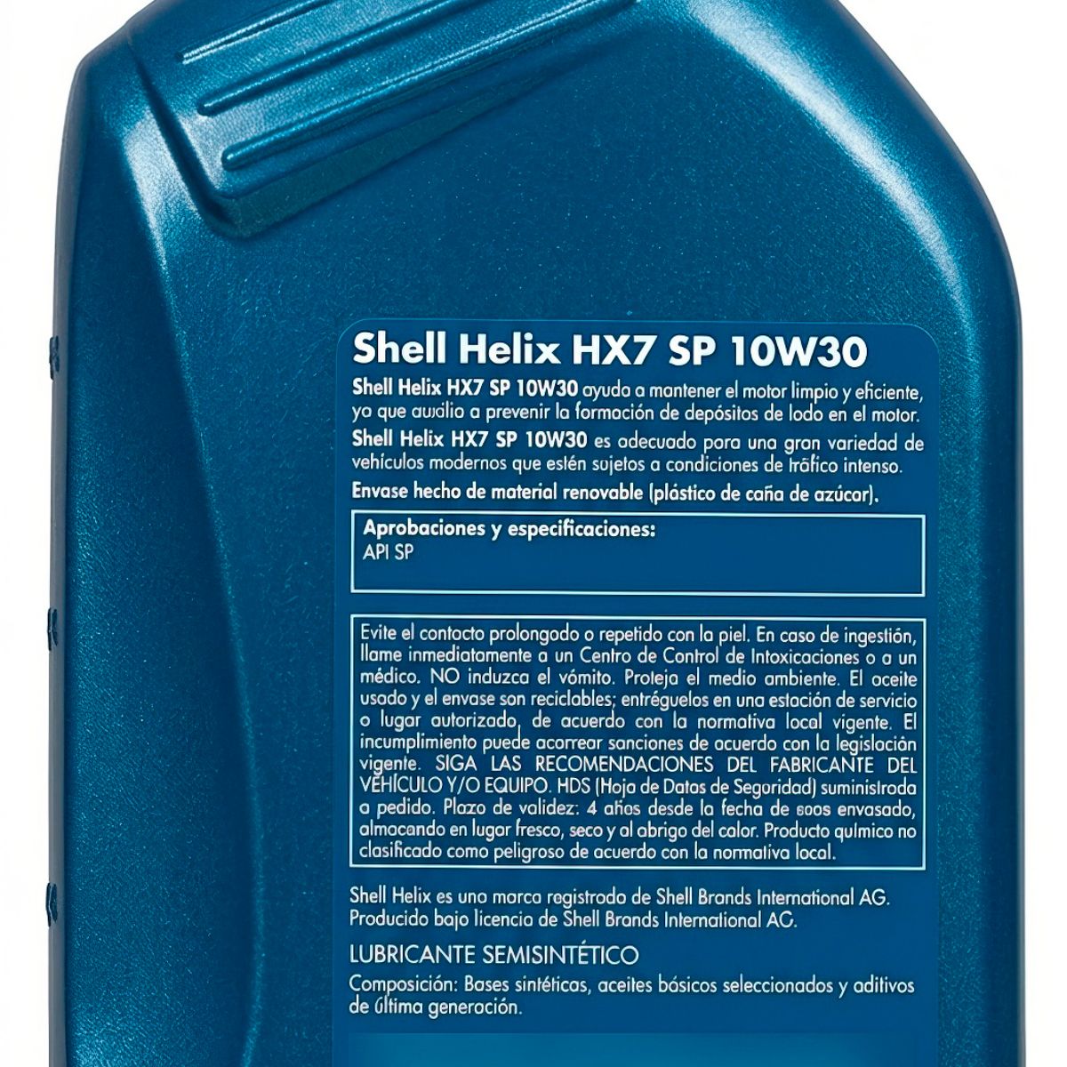 GENERICO - Aceite de Motor Shell Helix HX7 SemiSintetico SP 10W-30 1LT