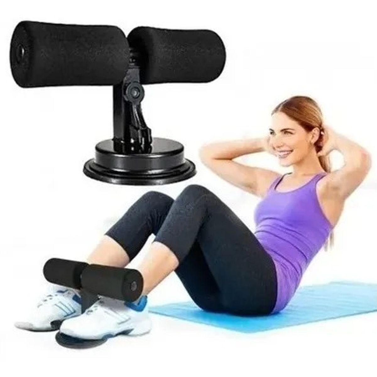 OEM - Barra de Soporte para Abdominales y Glúteos - Ventosa Extra Fuerte para Piso Liso