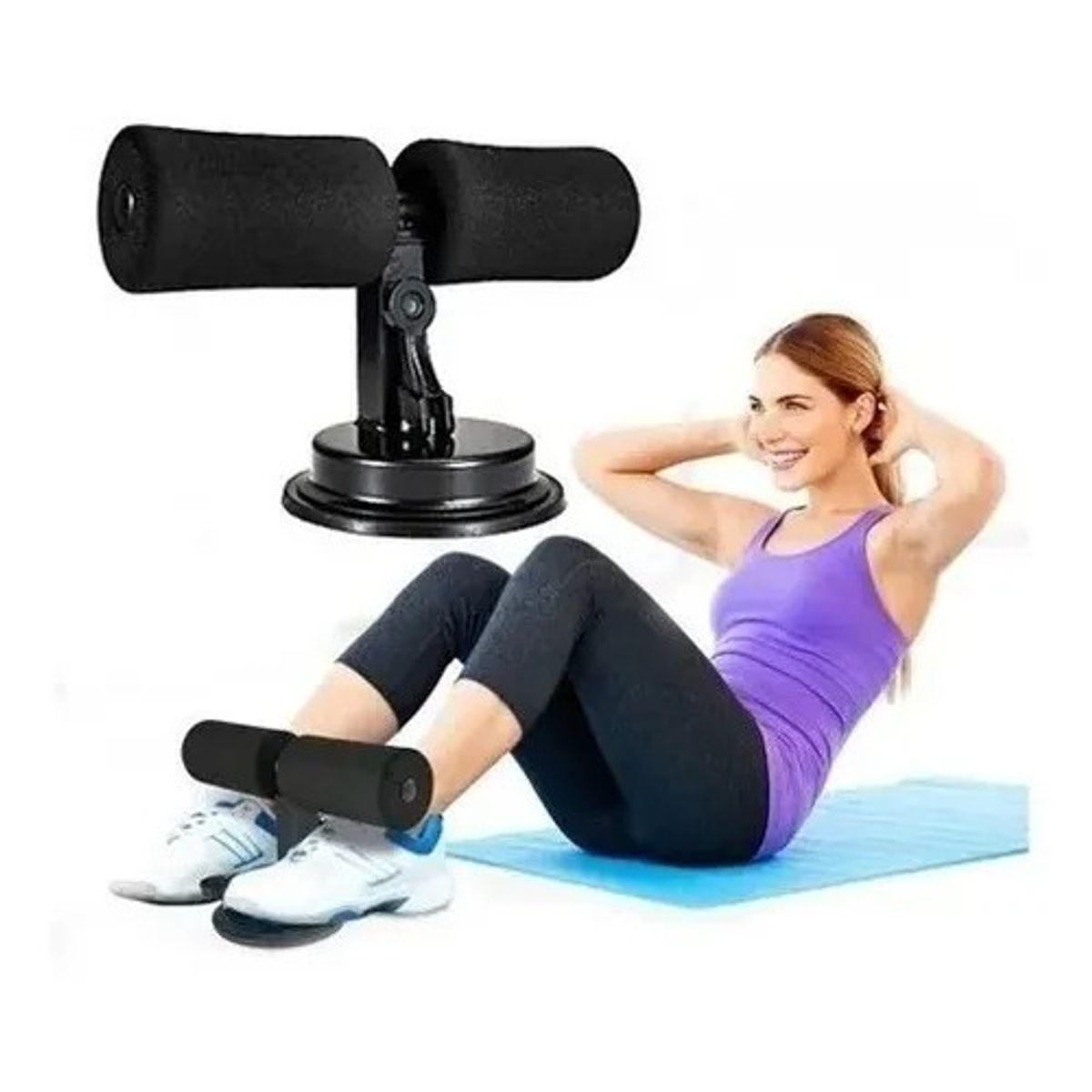 OEM - Barra de Soporte para Abdominales y Glúteos - Ventosa Extra Fuerte para Piso Liso