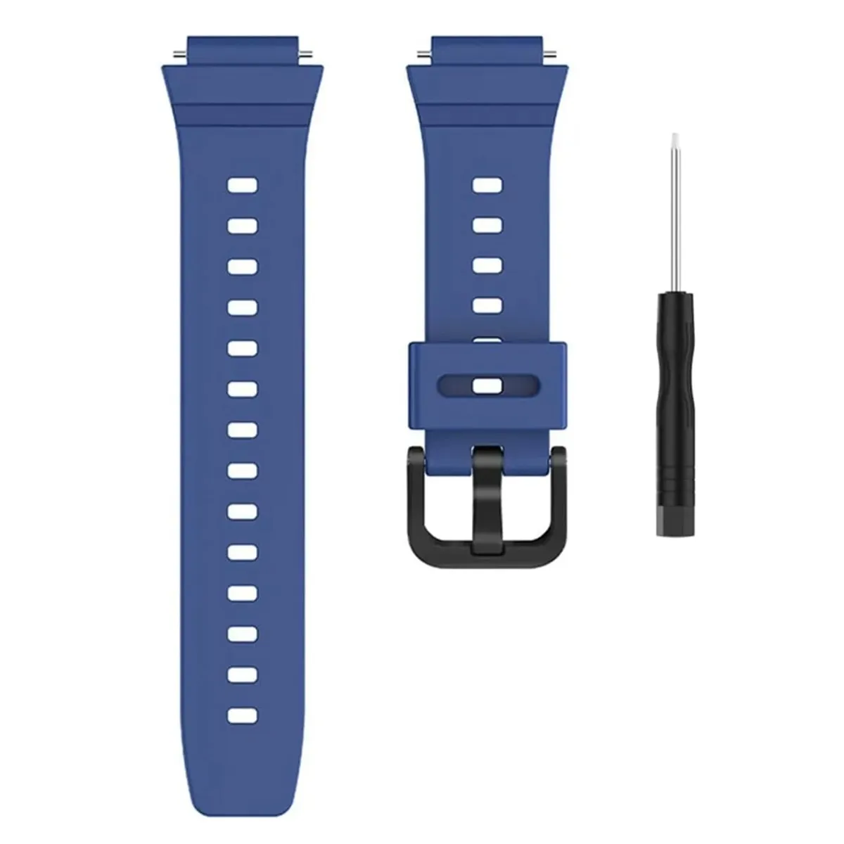 GENERICO - CORREA DE SILICONA PARA HUAWEI WATCH KIDS 4 PRO AZUL