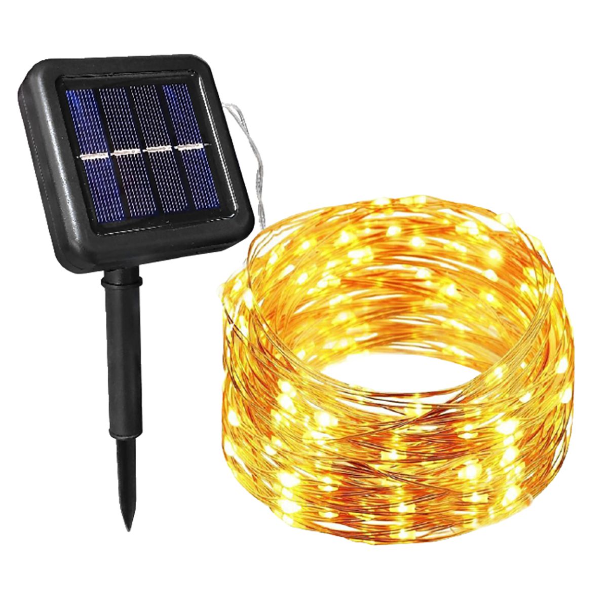 OPALUX - Luz Decorativa Guirnalda De Luces LED - Con Panel Solar