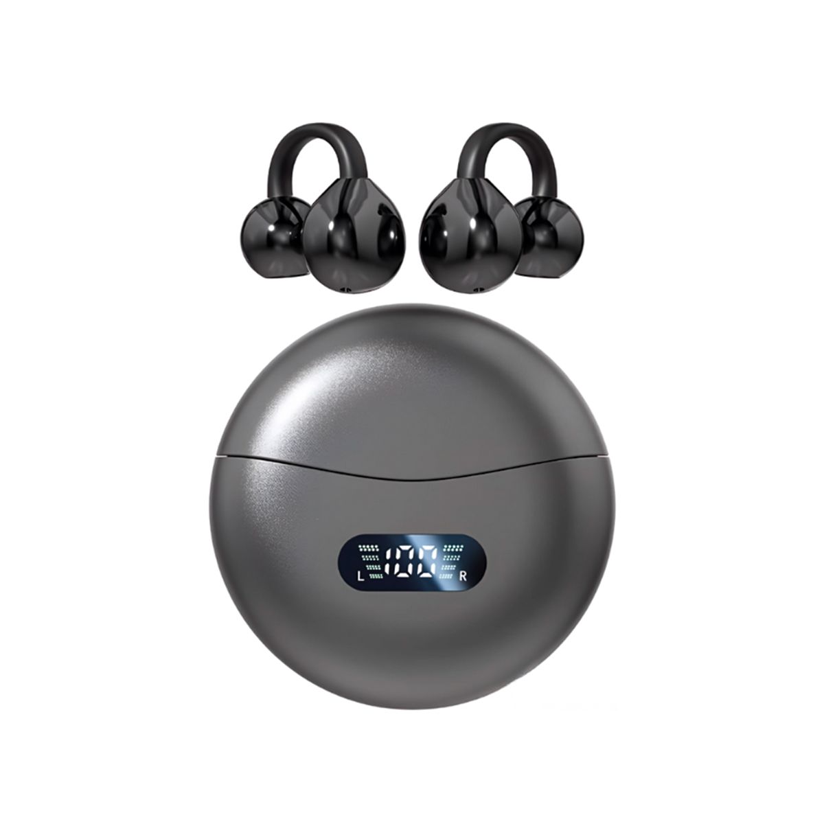 ST - Audífonos Bluetooth M79 TWS Cancelación Ruido Micrófono Grafito