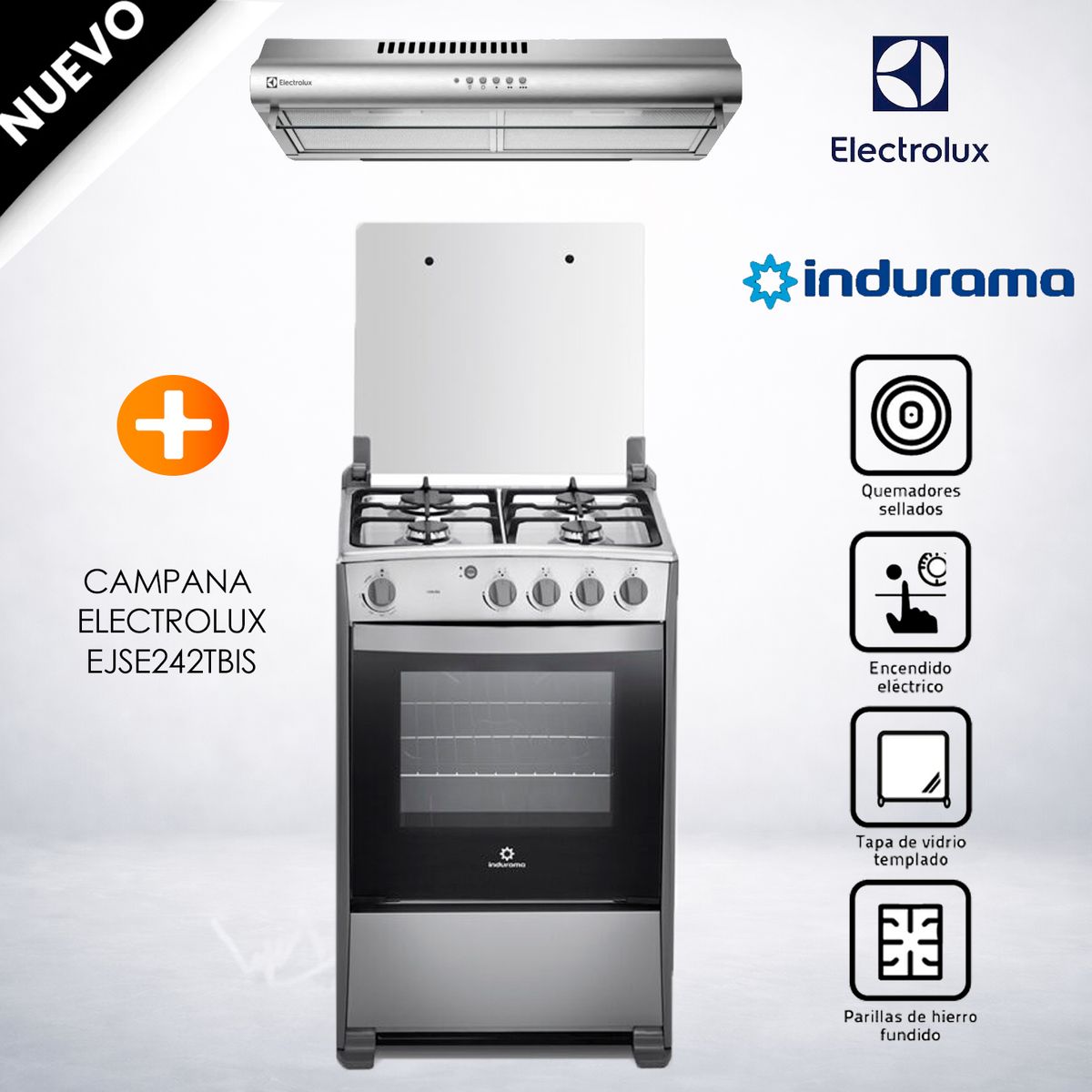 INDURAMA - Combo Indurama Cocina Coruña - EXTRACTOR   EJSE242TBIS