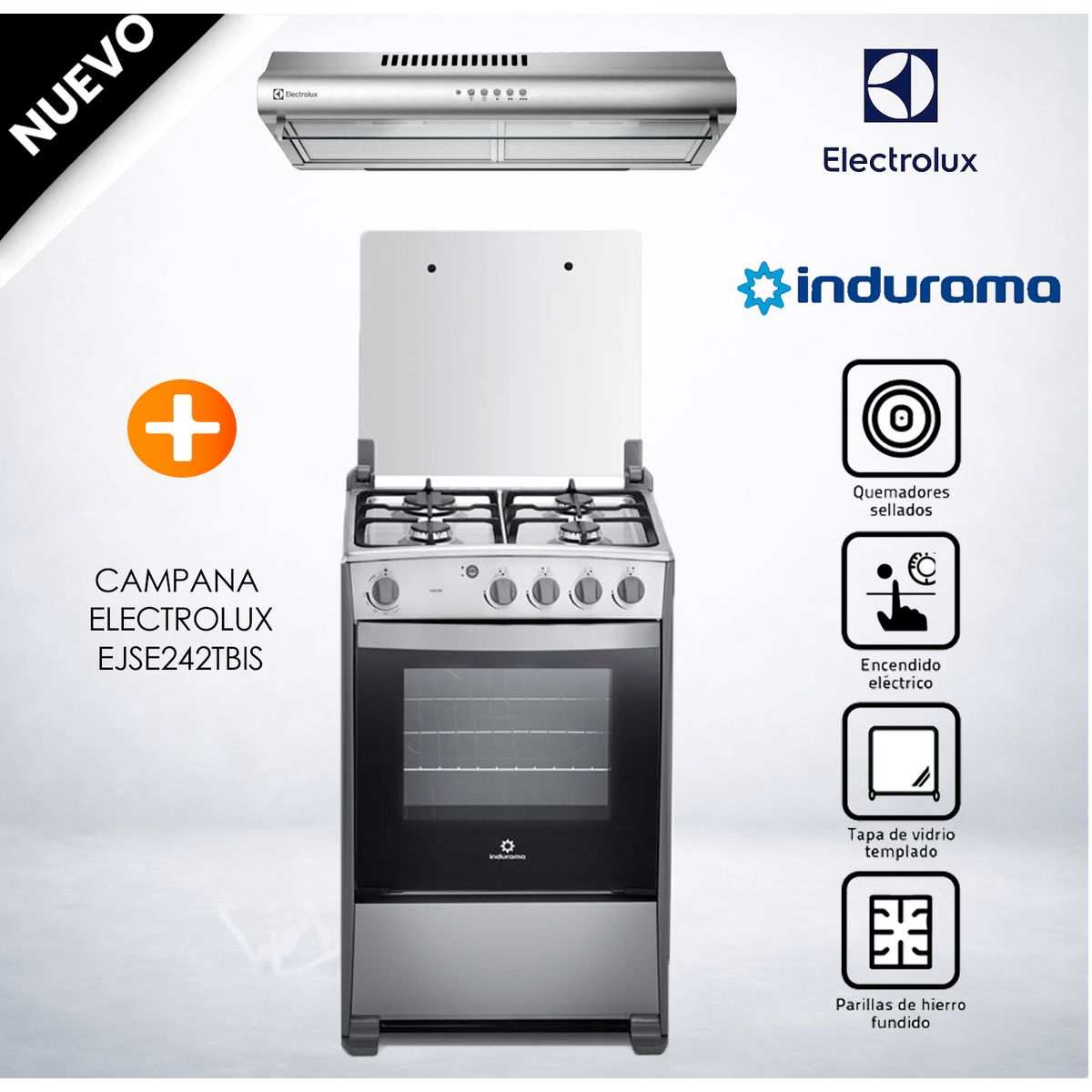 INDURAMA - Combo Indurama Cocina Coruña - EXTRACTOR   EJSE242TBIS