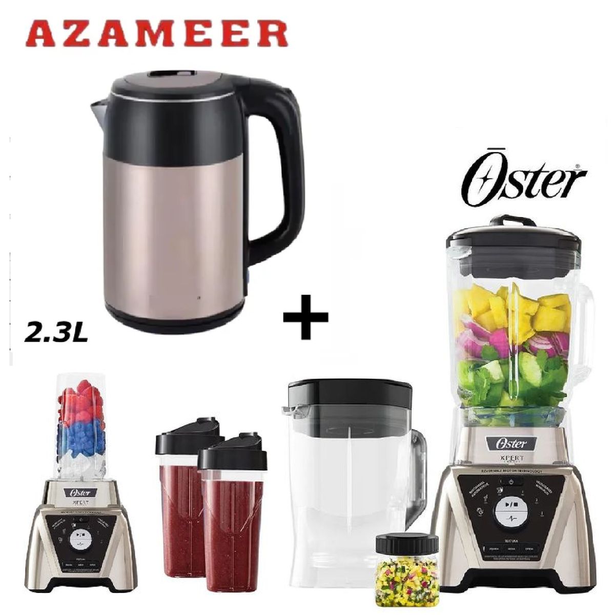 OSTER - Combo Licuadora Oster Xpert BLST3B CAG -Hervidor 2,3LP