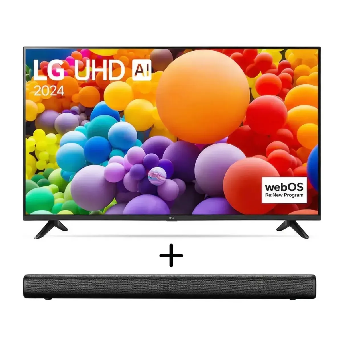 LG - TELEVISOR LG 4K ULTRA HD 65” SMART TV 65UT7300PSA + regalo Soundbar 32” 2.0