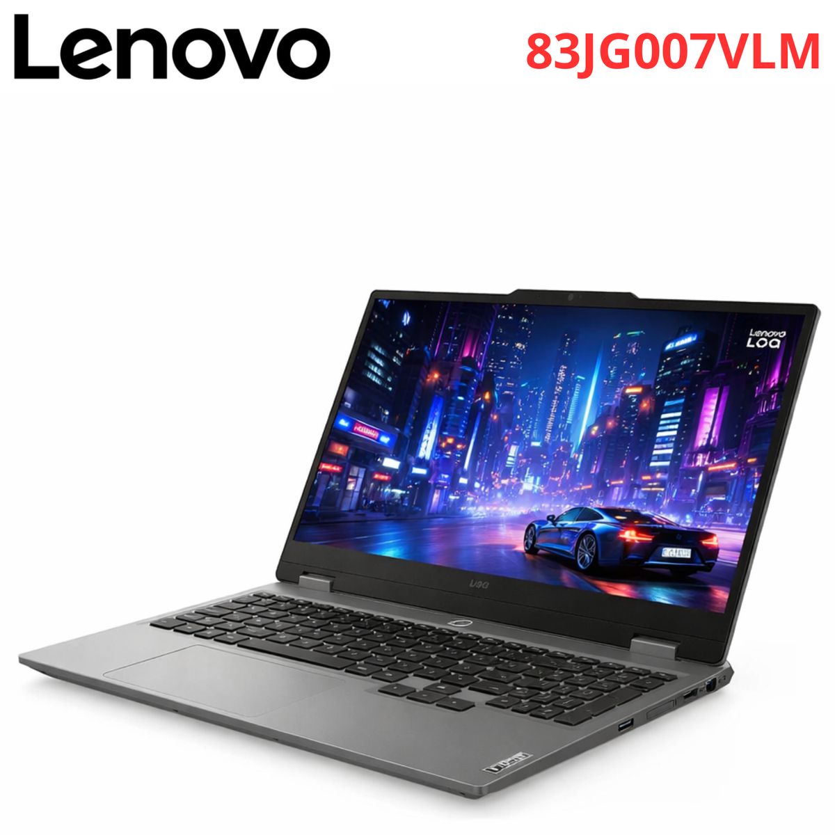 LENOVO - Laptop Lenovo LOQ 15AHP10 AMD Ryzen 7 250 16GB RAM 512GB SSD RTX 5050-8GB 15.6" FHD 144HZ  83JG007VLM