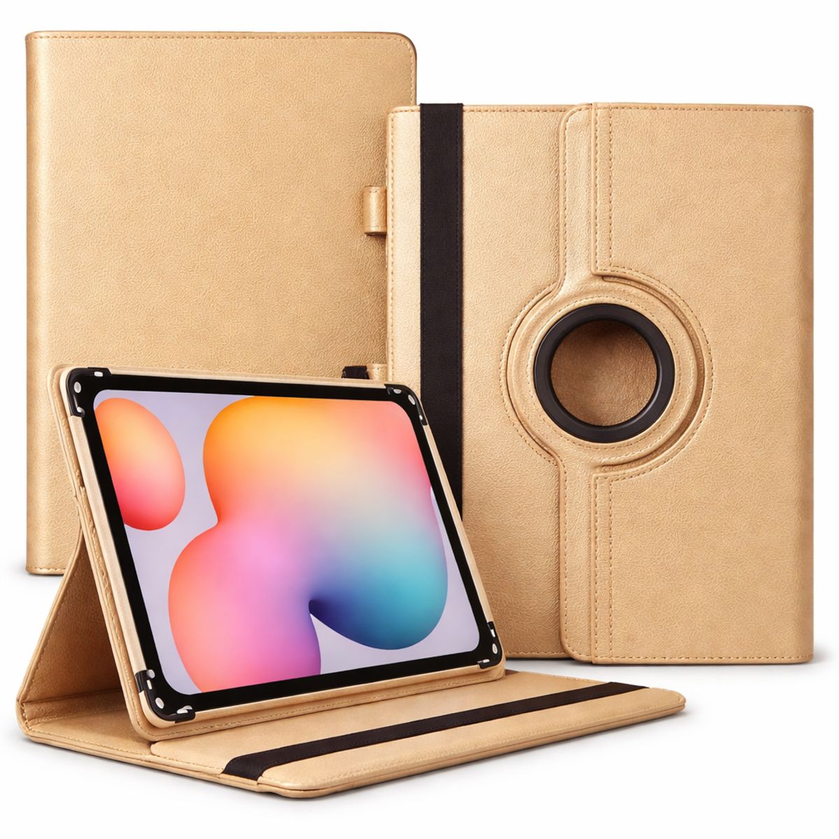 GENERICO - CASE GIRATORIO TABLET LENOVO M10 3RA GEN DORADO