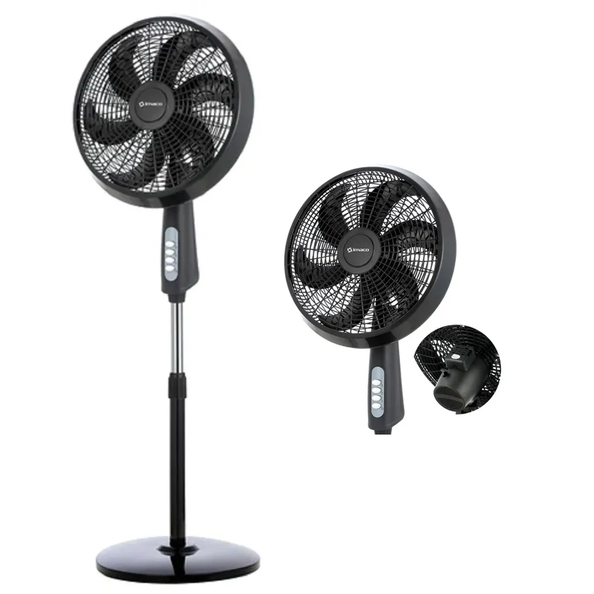 IMACO - Ventilador Pedestal 18″ antimosquitos 85w FSM7518MK
