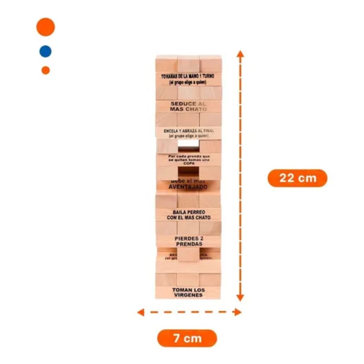 GENERICO - Jenga Desafío o Castigo Juego de Mesa