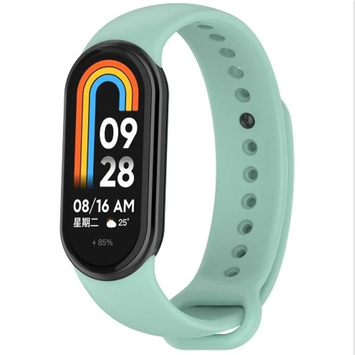 GENERICO - Correa Silicona Compatible con Xiaomi Mi Band 8 - Menta