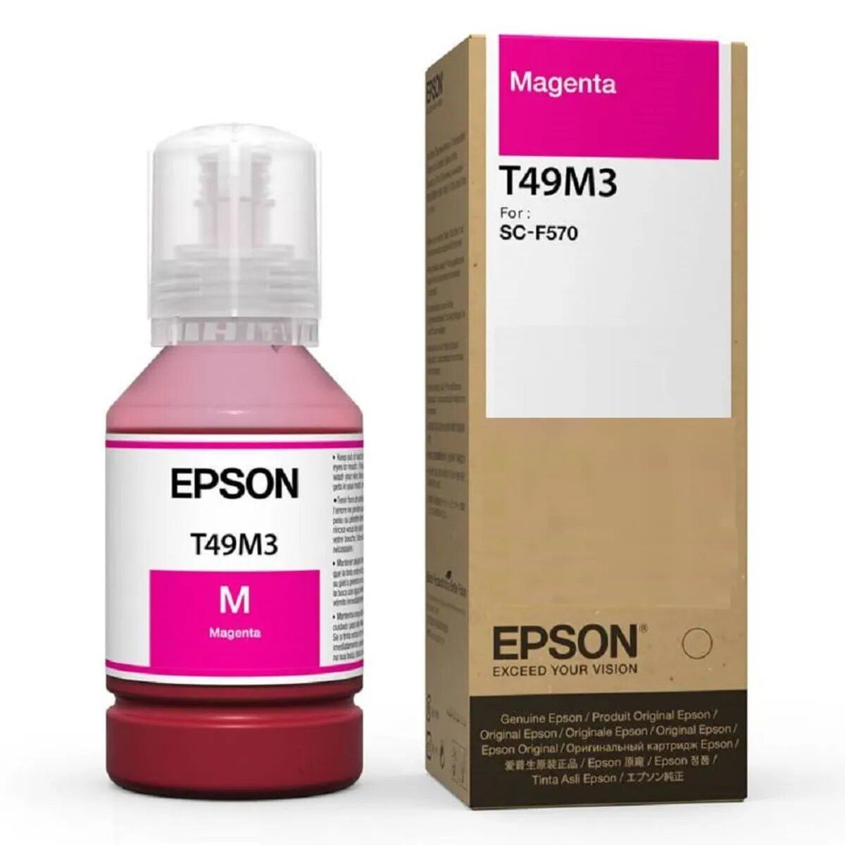 EPSON - Tinta de Sublimación Epson T49M3 Color Magenta para F170 F570