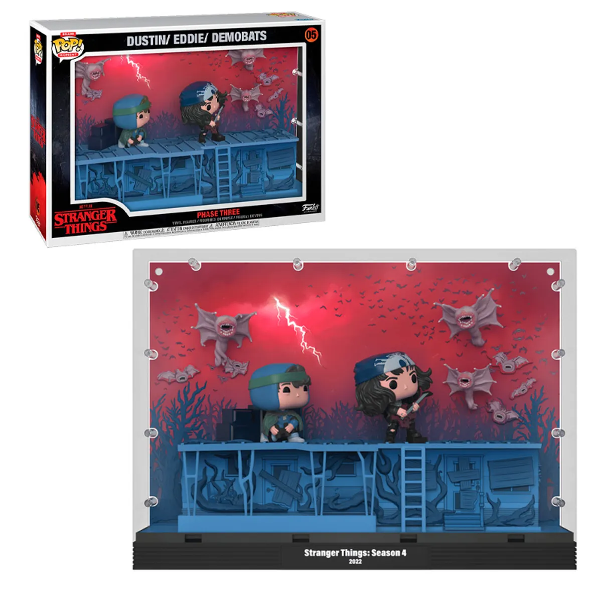 FUNKO - STRANGER THINGS EDDIE DUSTIN MMENT DELUXE 46CM  MASTER OF PUPPETS