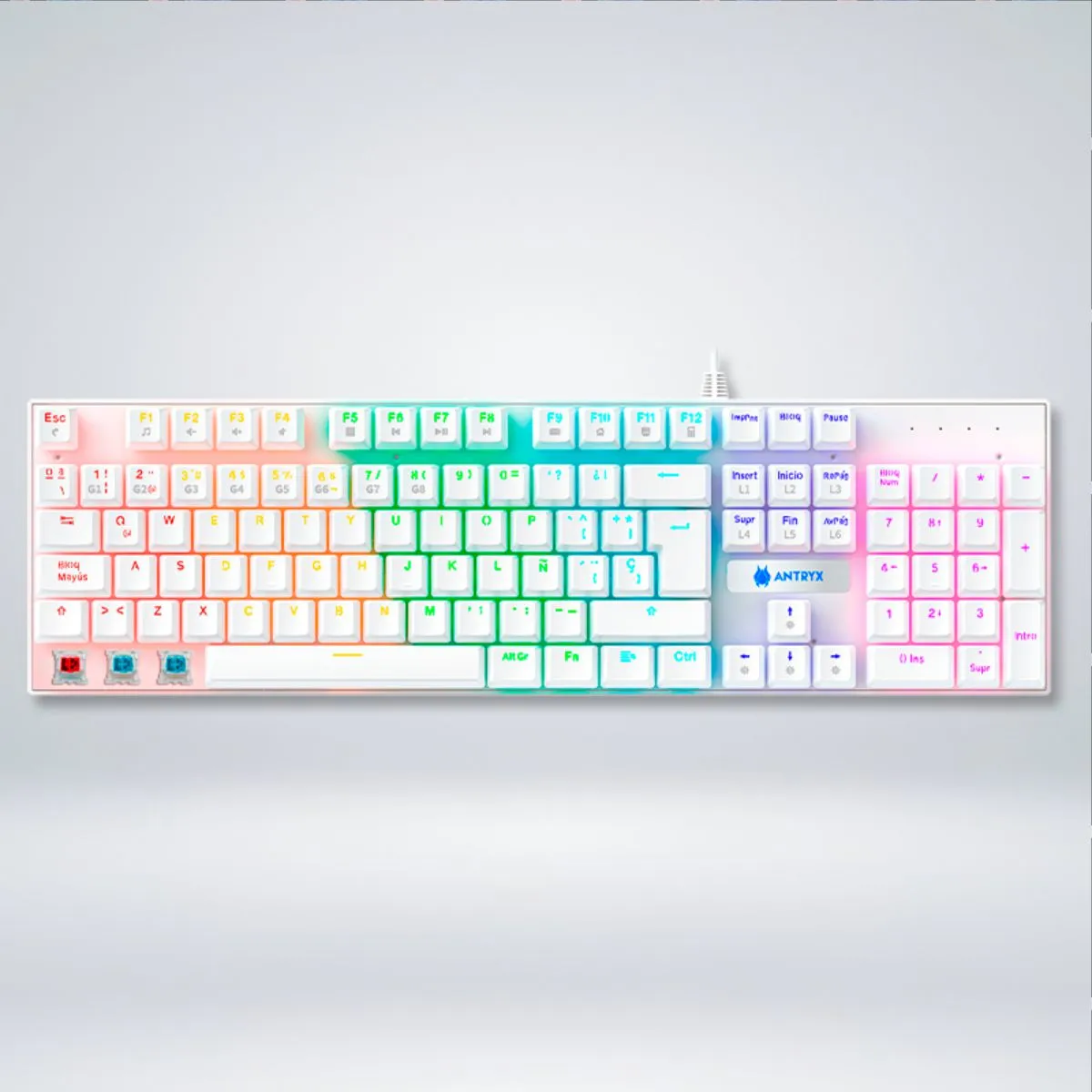 ANTRYX - TECLADO GAMER ANTRYX GC3100 WHITE