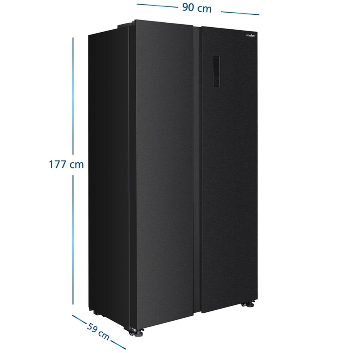 MABE - Refrigerador Mabe 436L Netos No Frost MSD480LPRPS0 Black Steel