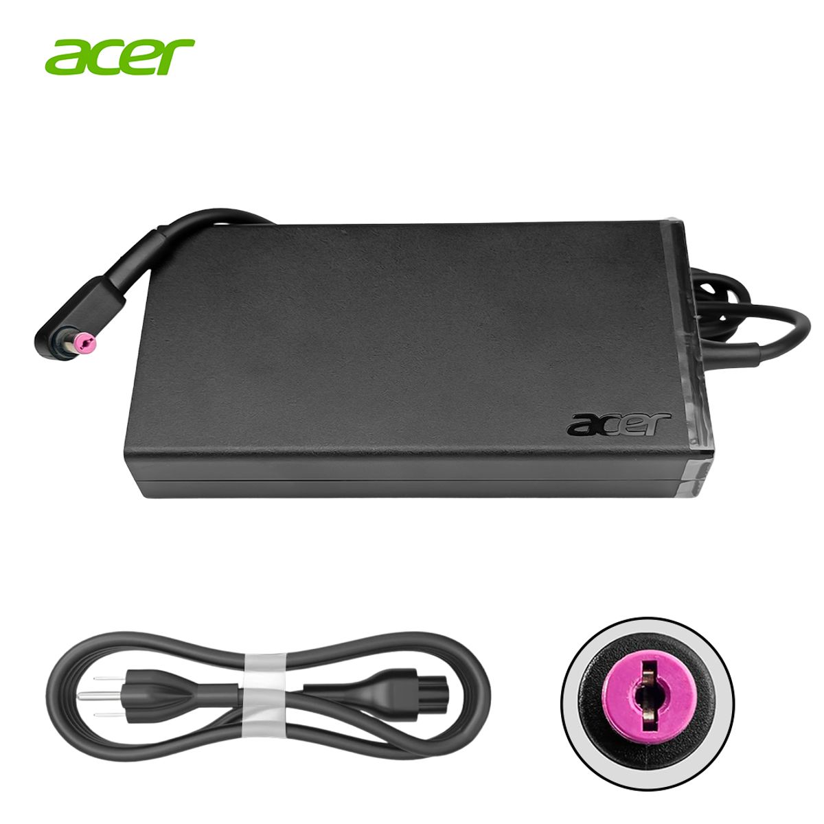 ACER - Cargador Acer 135W 19V 7.1A Punta Morada 5.5x1.7 para Nitro 5 Laptop Gaming