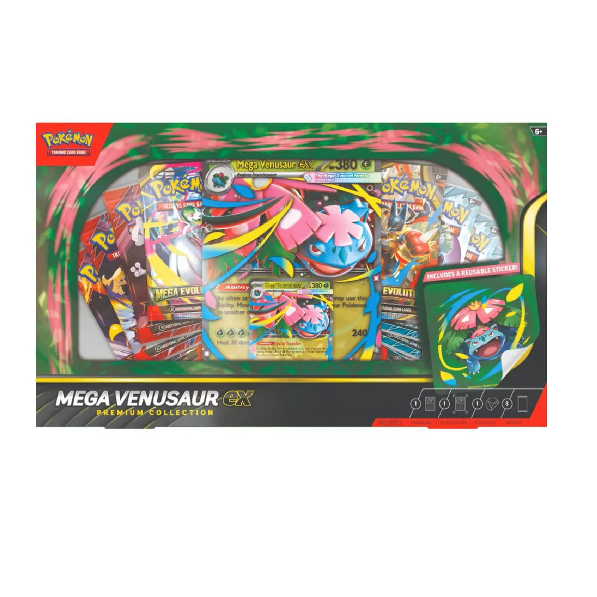 POKEMON - Pokemon TCG Phantasmal Flames Mega Venusaur Ex Premiun Collection Ingles