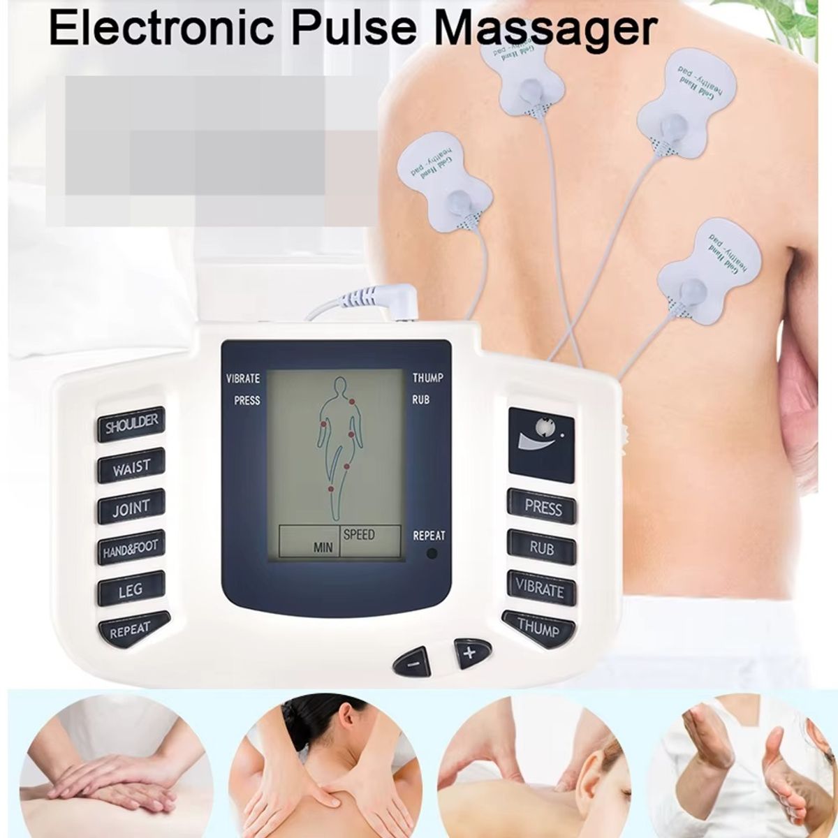 OEM - Masajeador de Pulso Estimulación Muscular Alivio del Dolor Terapia