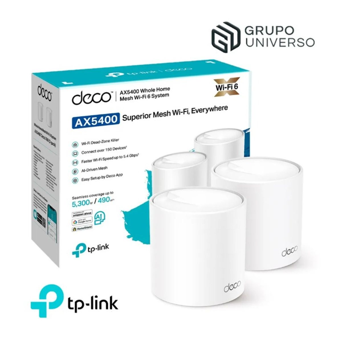 TP LINK - Deco X60 2 Pack Tp-Link Mesh Sistema Wifi 6