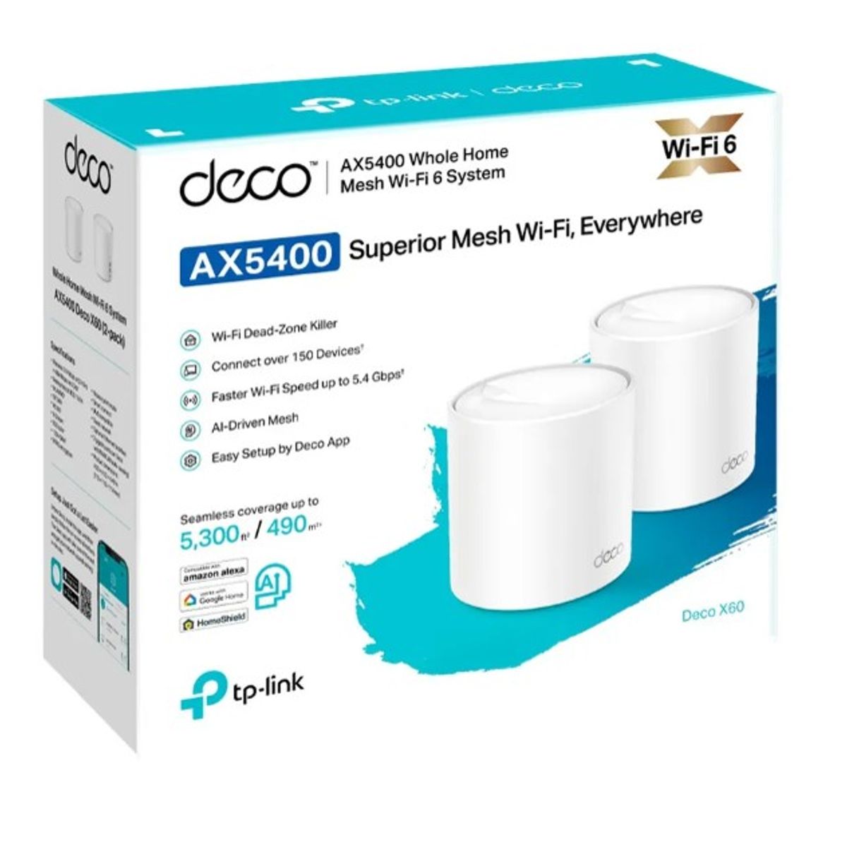 TP LINK - Deco X60 2 Pack Tp-Link Mesh Sistema Wifi 6