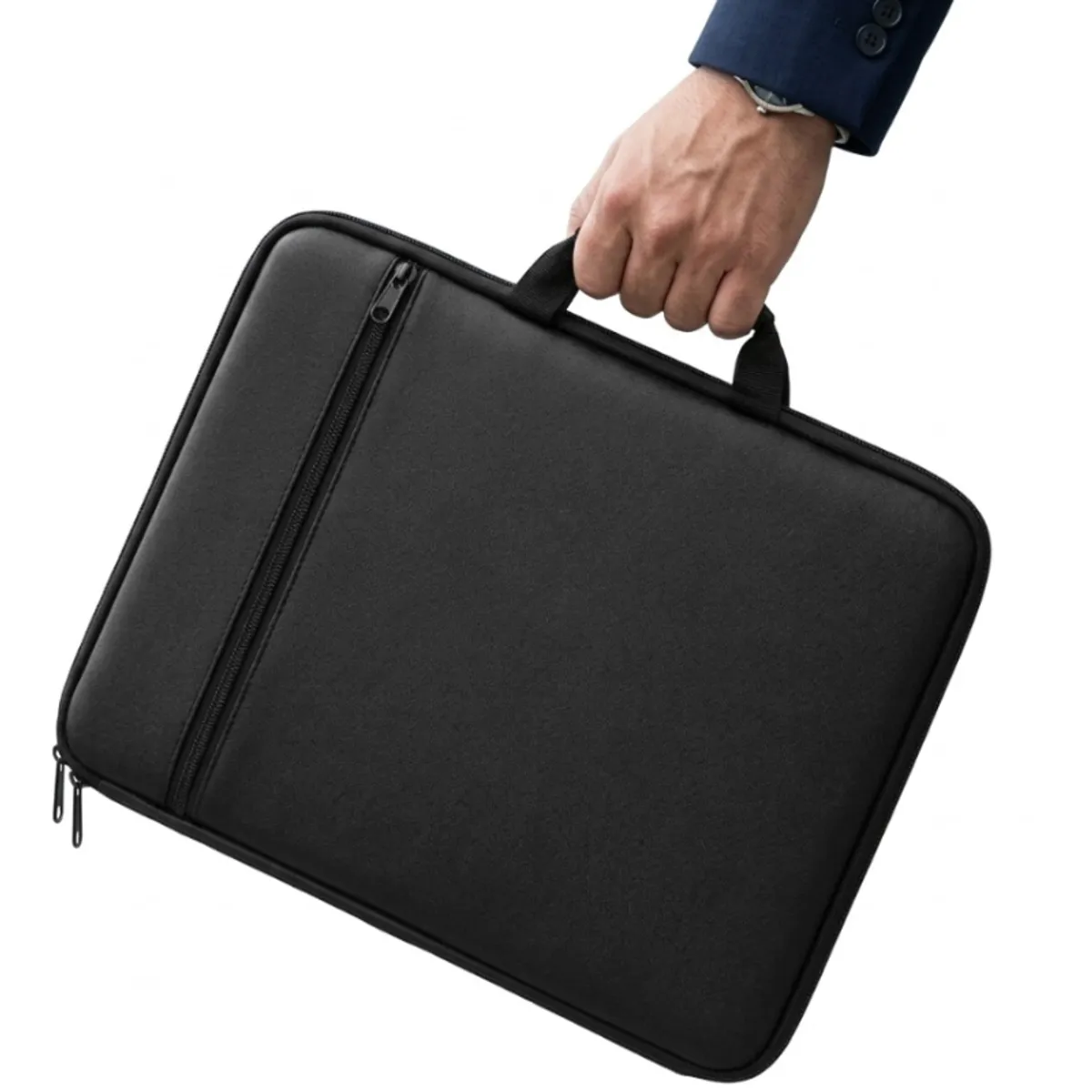 GENERICO - Funda Maletin Negra para Laptop 15-16 Pulgadas con Protección 360° Impermeable Corporativa