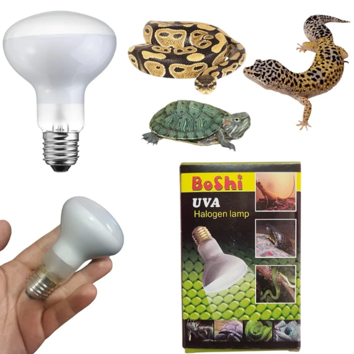 GENERICO - Foco Halógeno Térmico VA 50W  Calor Suave y Seguro para Cría