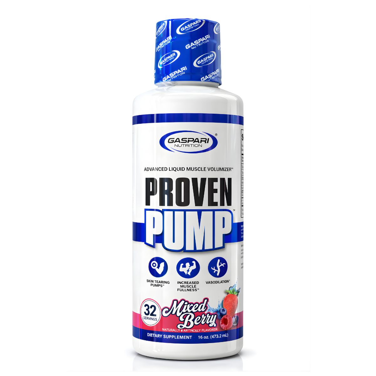 GASPARI NUTRITION - PACK X 02 - Proven Pump Gaspari Nutrition - Glicerol Liquido 32 Servicios - Mixed Berry
