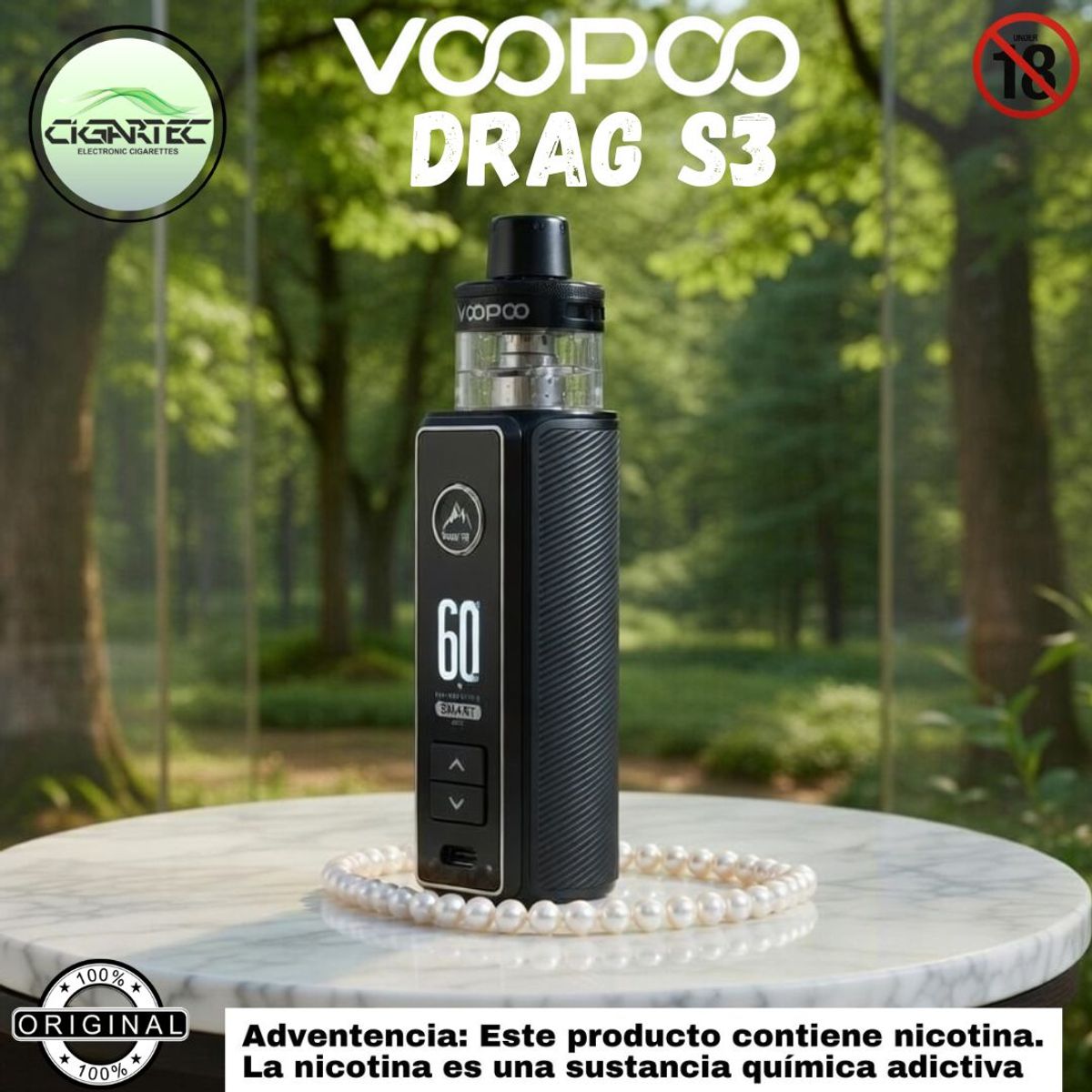 VOOPOO - VAPER VOOPOO DRAG S3 KIT MAS LIQUIDO DE 10ML DE REGALO