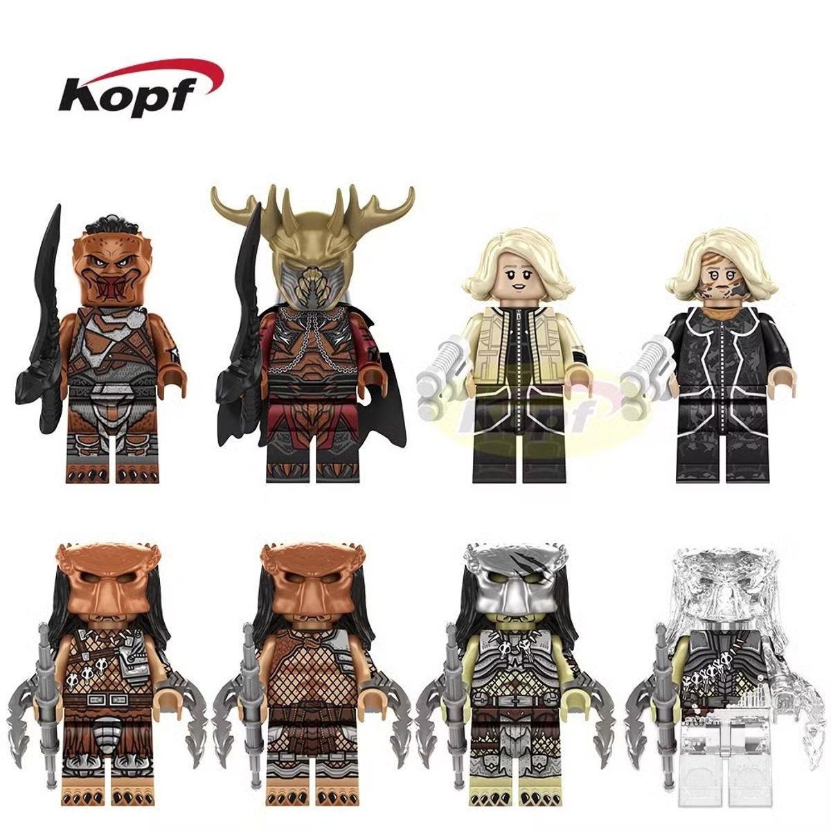 Figuras de acción de la película Predator, bloques de construcción educativos para niños, marca GENERICO - Foto Principal