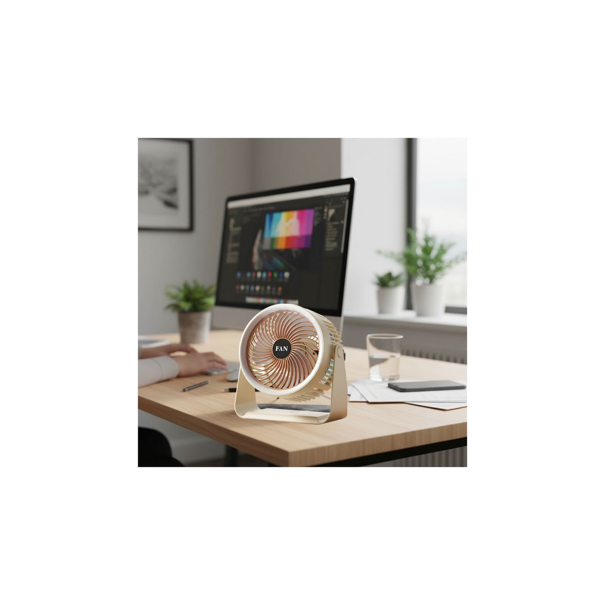 OEM - Ventilador Portátil Recargable Para Escritorio