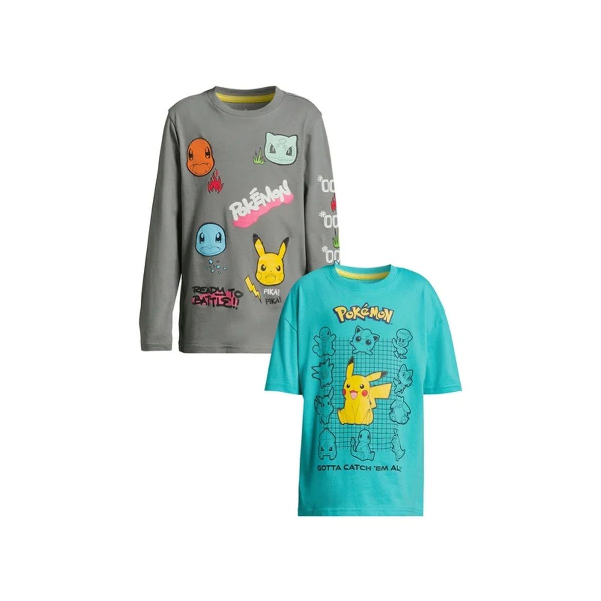 POKEMON - Pokemon Set de Polos Exclusivos Niños