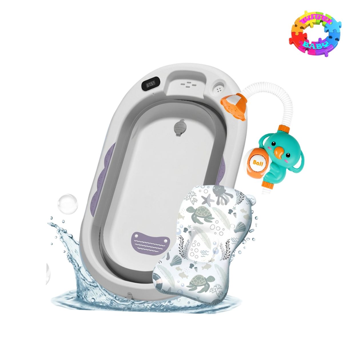 CAM - BAÑERA PLEGABLE MULTIUSO SPLASH - GRIS
