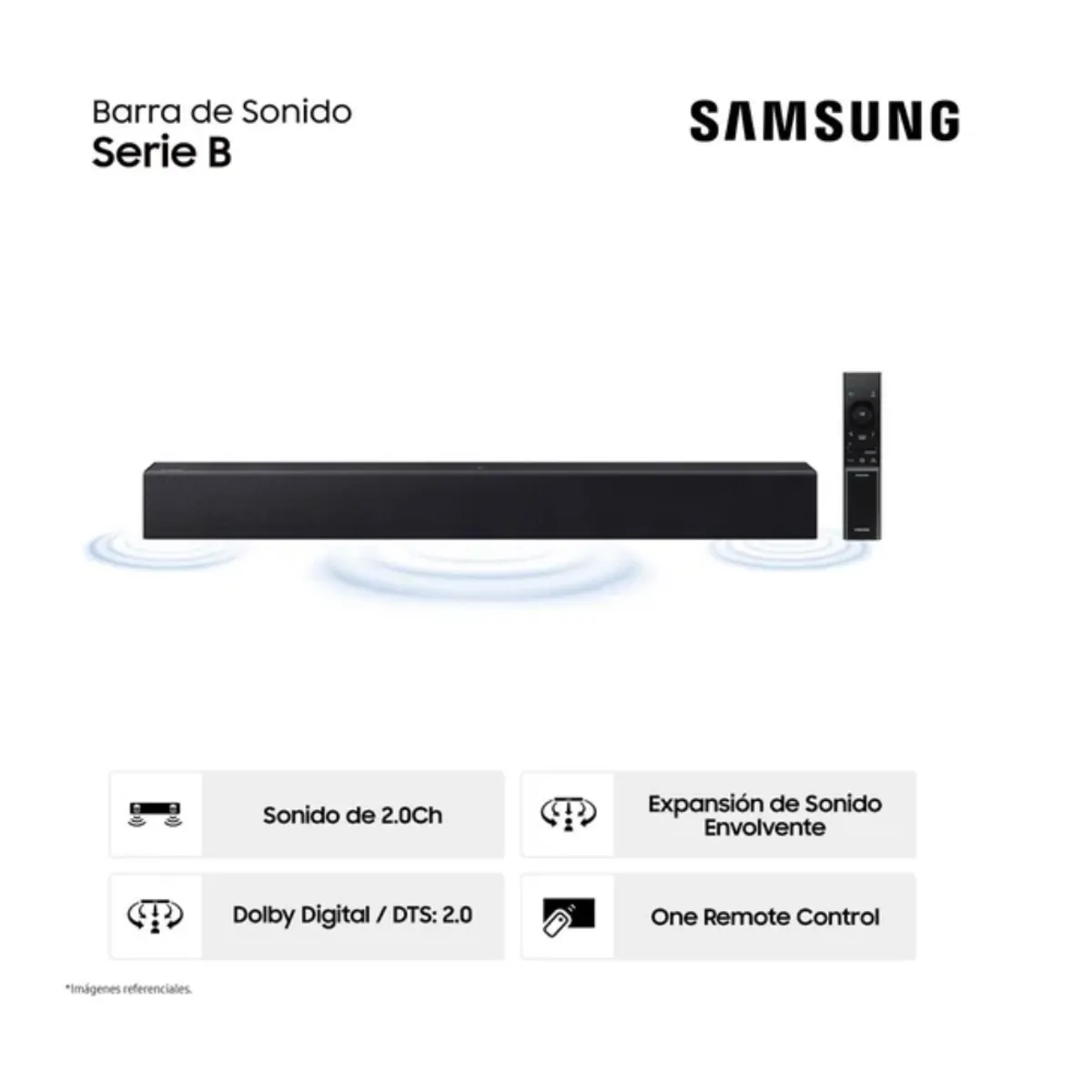 SAMSUNG - Barra de Sonido - Soundbar Samsung HW-B400FPE