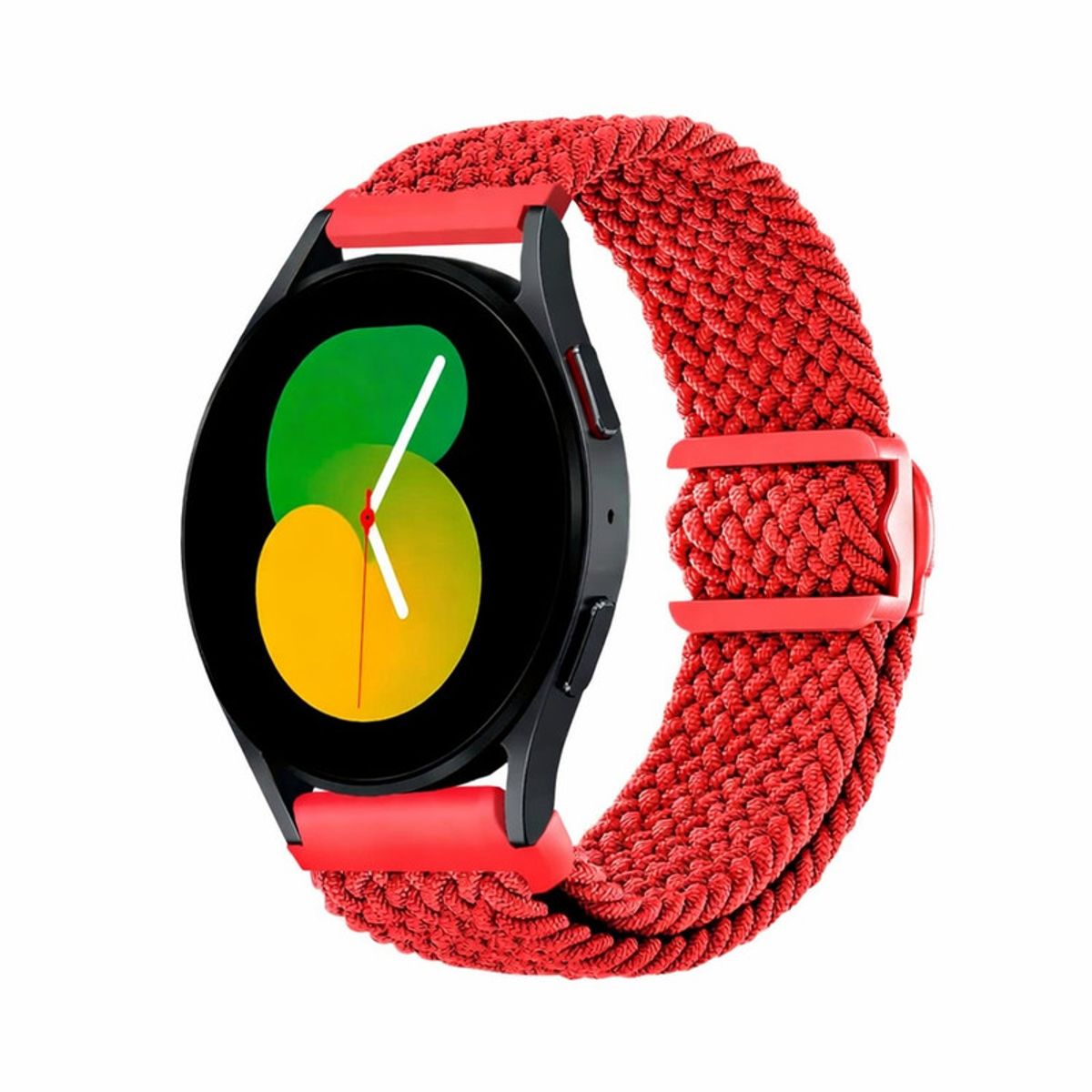 GENERICO - Correa elástico trenzado Samsung watch 7 ultra rojo