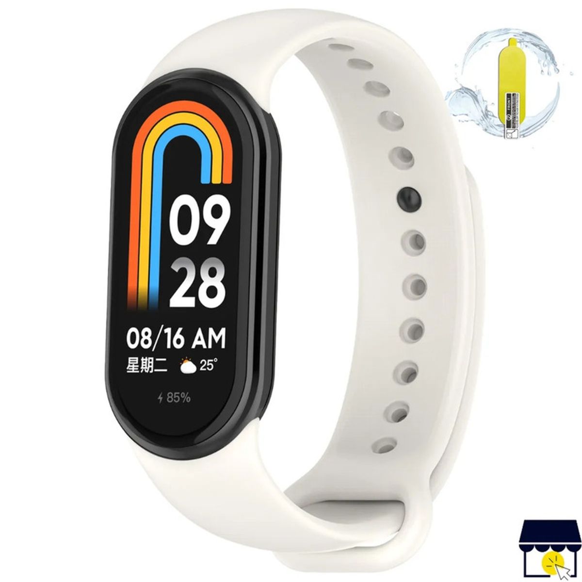 GENERICO - Correa para Xiaomi band 8 9 blanco