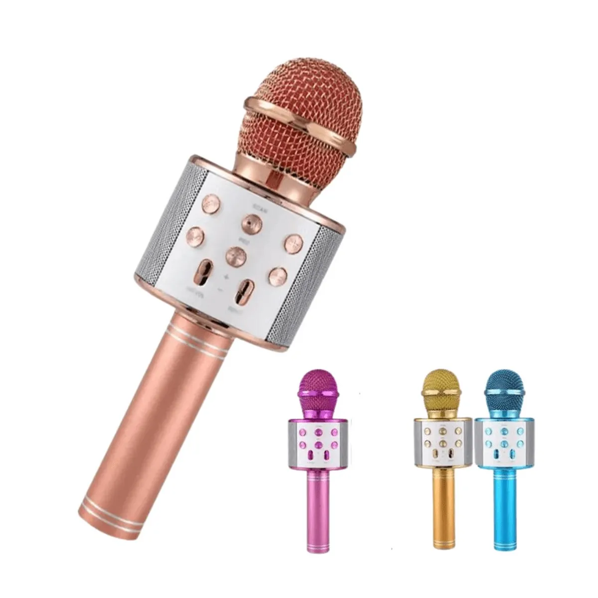 OEM - Micrófono Karaoke Bluetooth Inalámbrico - Parlante Integrado y Efecto Eco