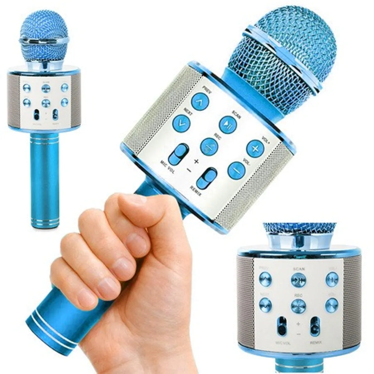 OEM - Micrófono Karaoke Bluetooth Inalámbrico - Parlante Integrado y Efecto Eco