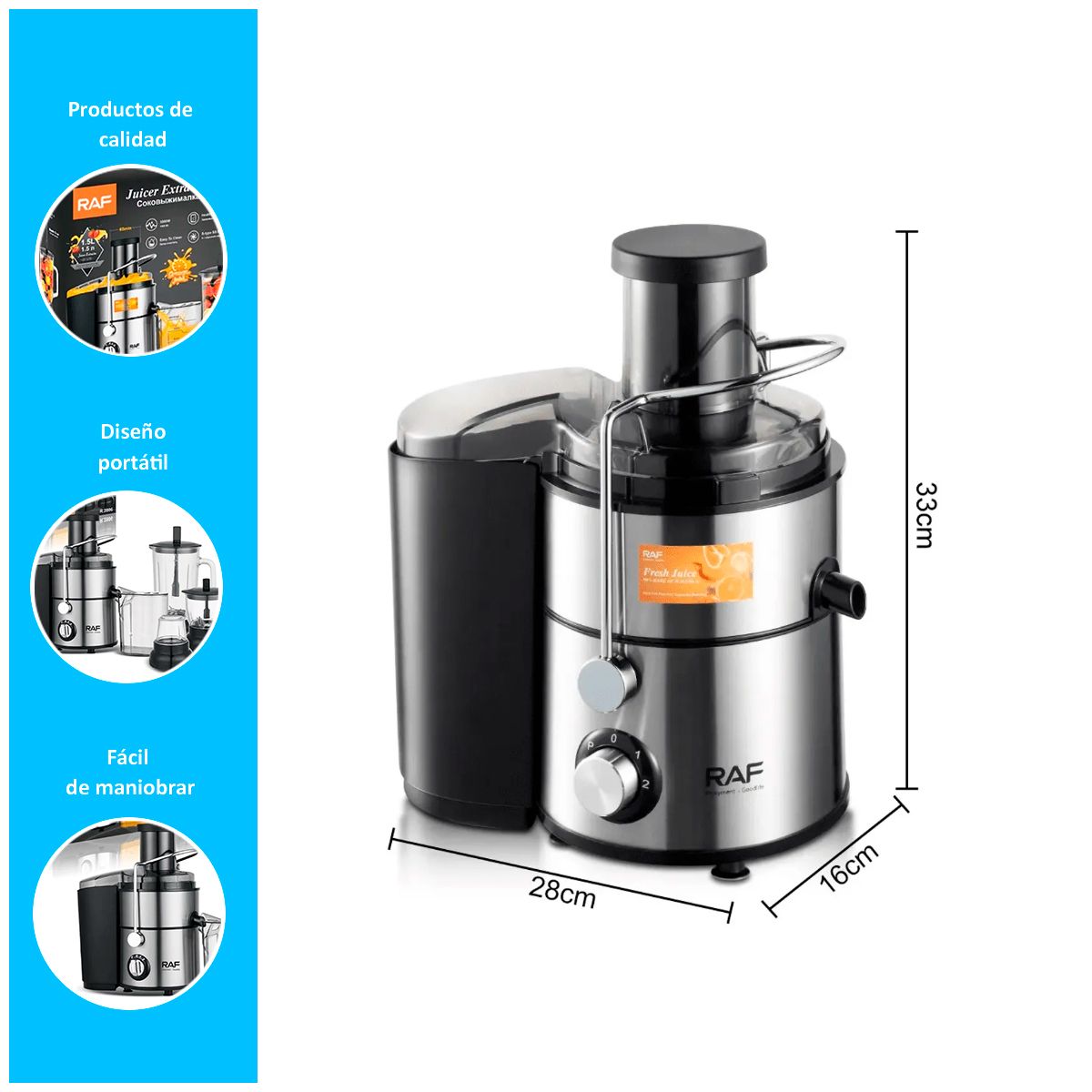 GENERICO - Extractor Electrico Multifuncion 4 en 1