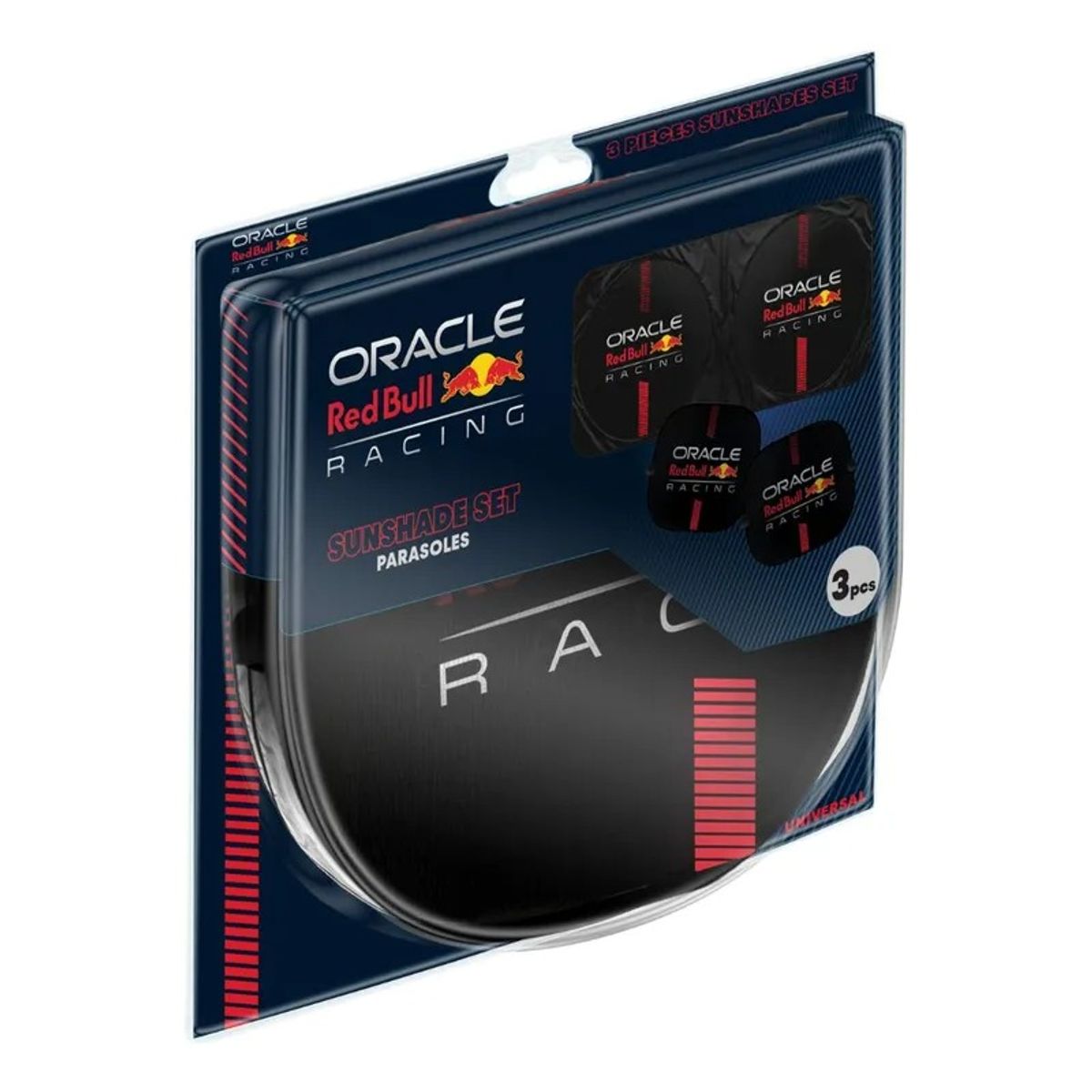 RED BULL - Tapasol Frontal RED BULL Racing Exclusivo Negro 3Pcs